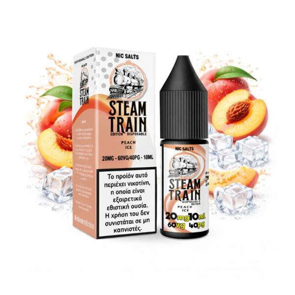 Steam Train Disposable Edition 20mg Nic Salt 10ml - Peach