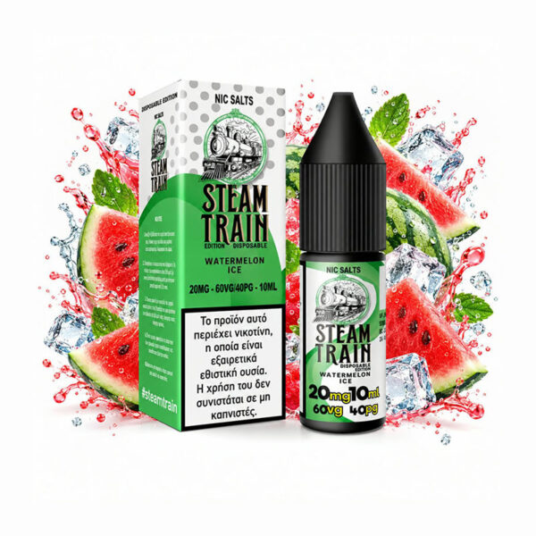 Steam Train Disposable Edition 20mg Nic Salt 10ml - Watermelon Ice